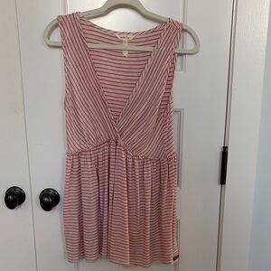 Matilda Jane Red & Oatmeal  Striped Tank Top size M